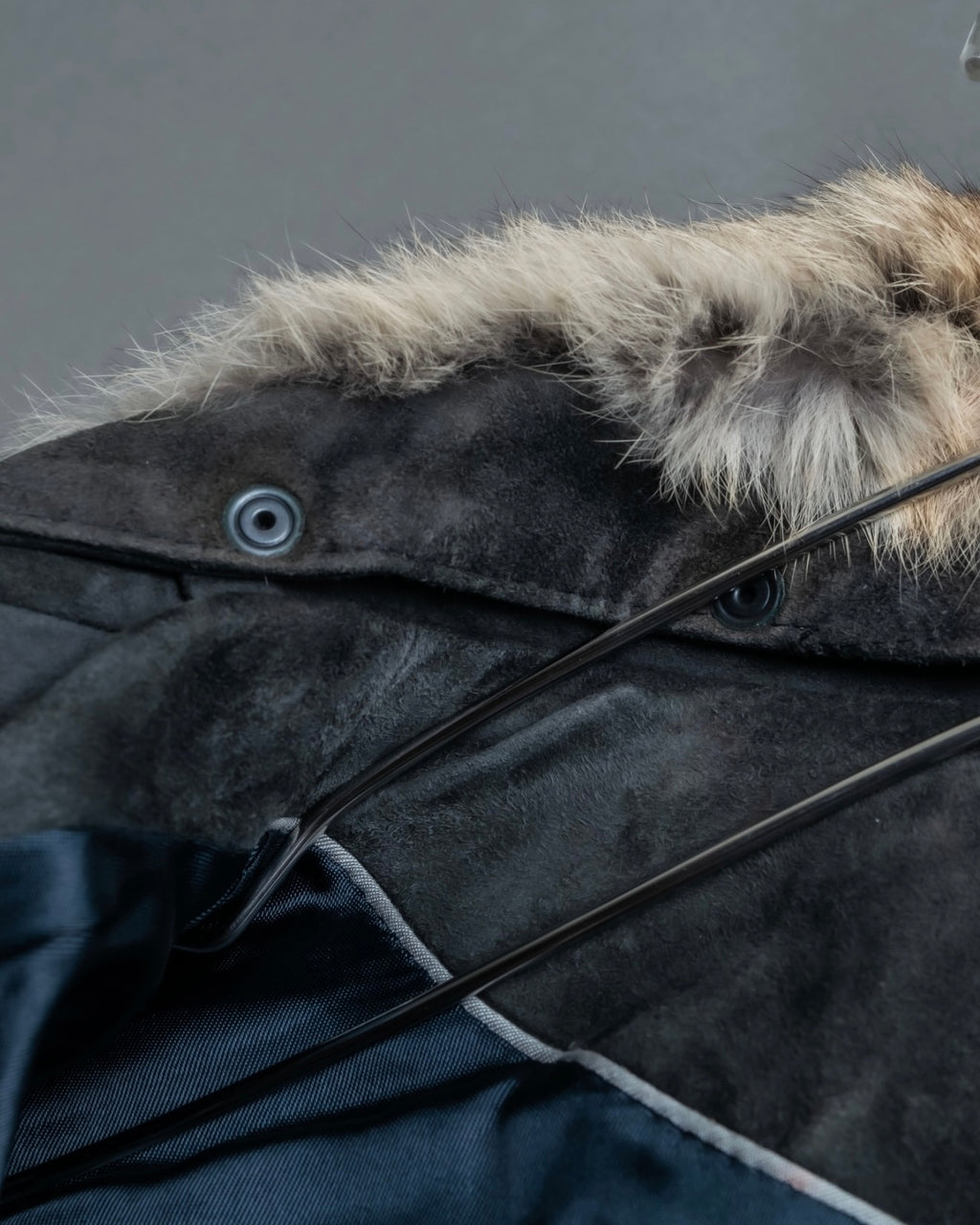 "EMMETI" goatskin quilted P coat