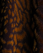 Vintage Leopard Print Sheer Dress Shirt