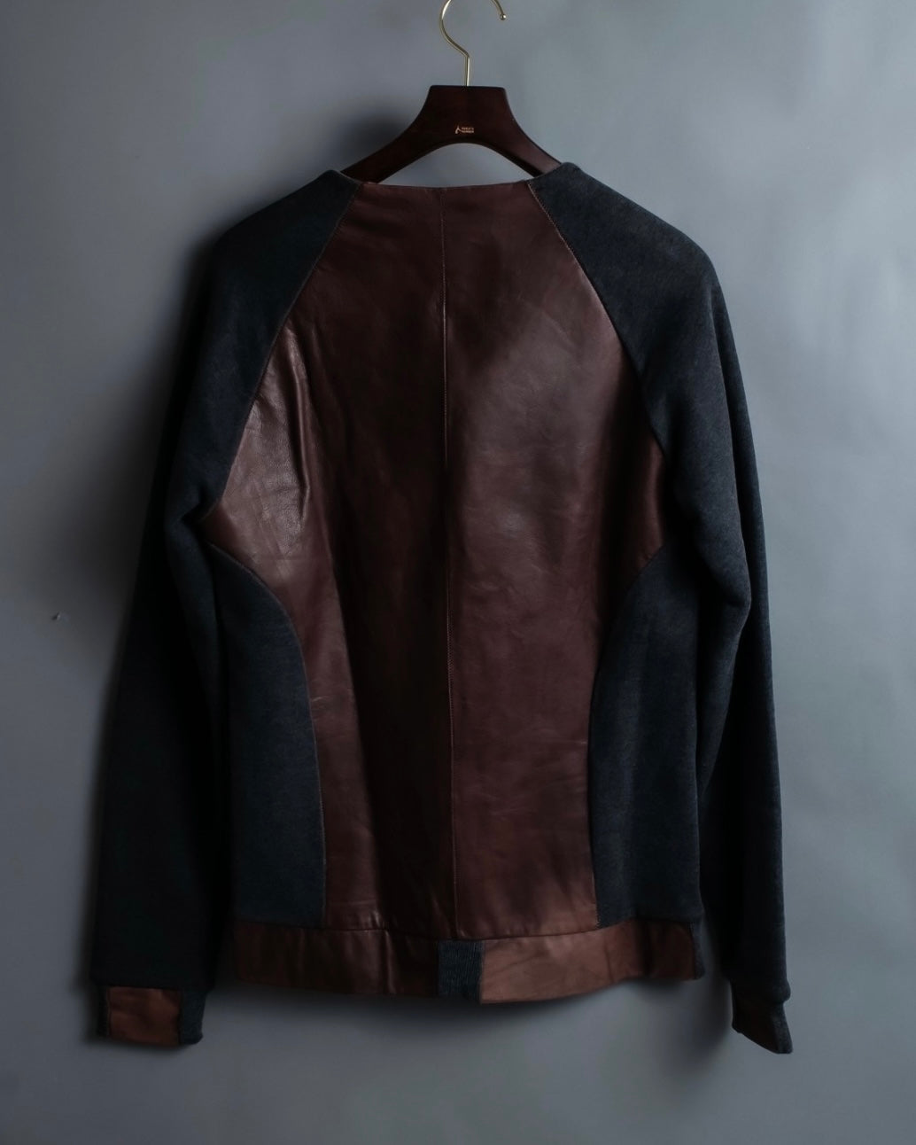 "DIONISO" Archive genuine leather combination knit