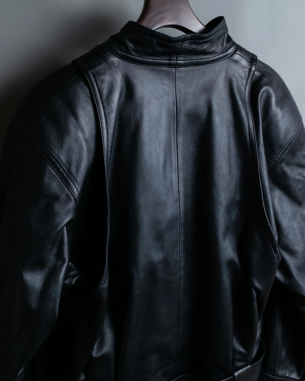 "NORIKO KAZUKI" 2way leather short jacket