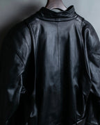 "NORIKO KAZUKI" 2way leather short jacket