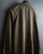 Vintage long collar raglan spring trench jacket