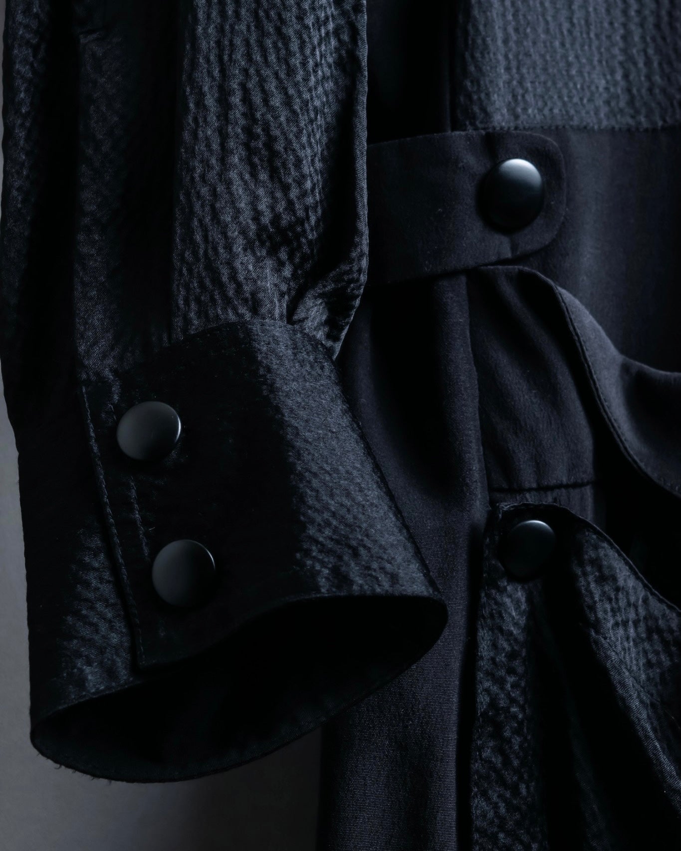 "BALENCIAGA" Trench design silk dress