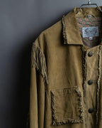 Vintage suede fringe jacket