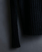 "FENDI" Hair fringe sheer combination summer knit