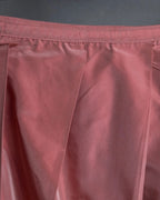Pink Silky Flare Skirt