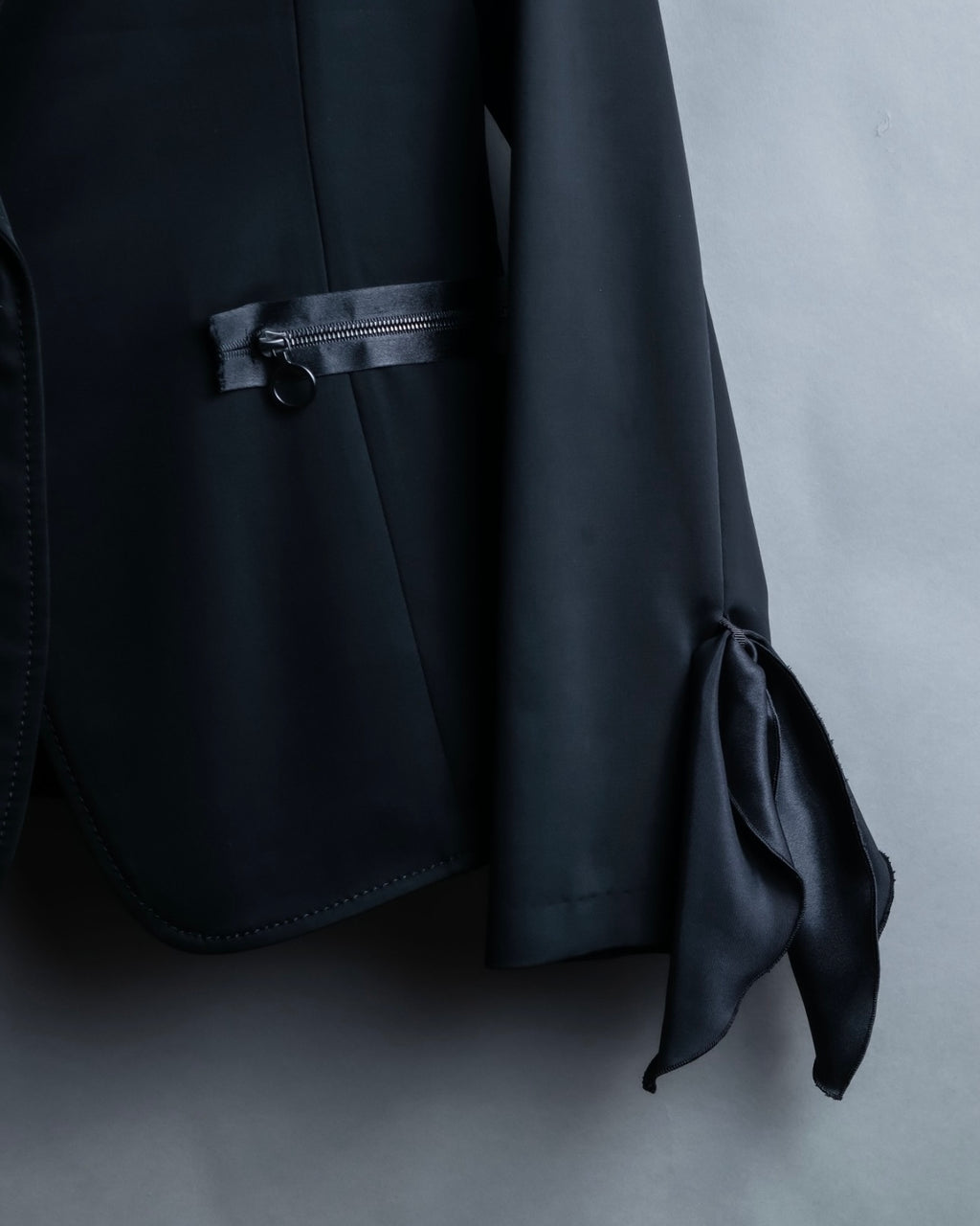 "LANVIN en Bleu" Tape-decorated tailored jacket