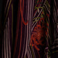 "KENZO" Art pattern skirt spider lily
