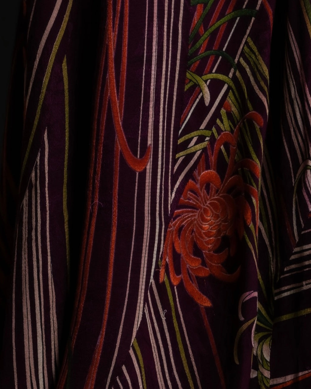 "KENZO" Art pattern skirt spider lily