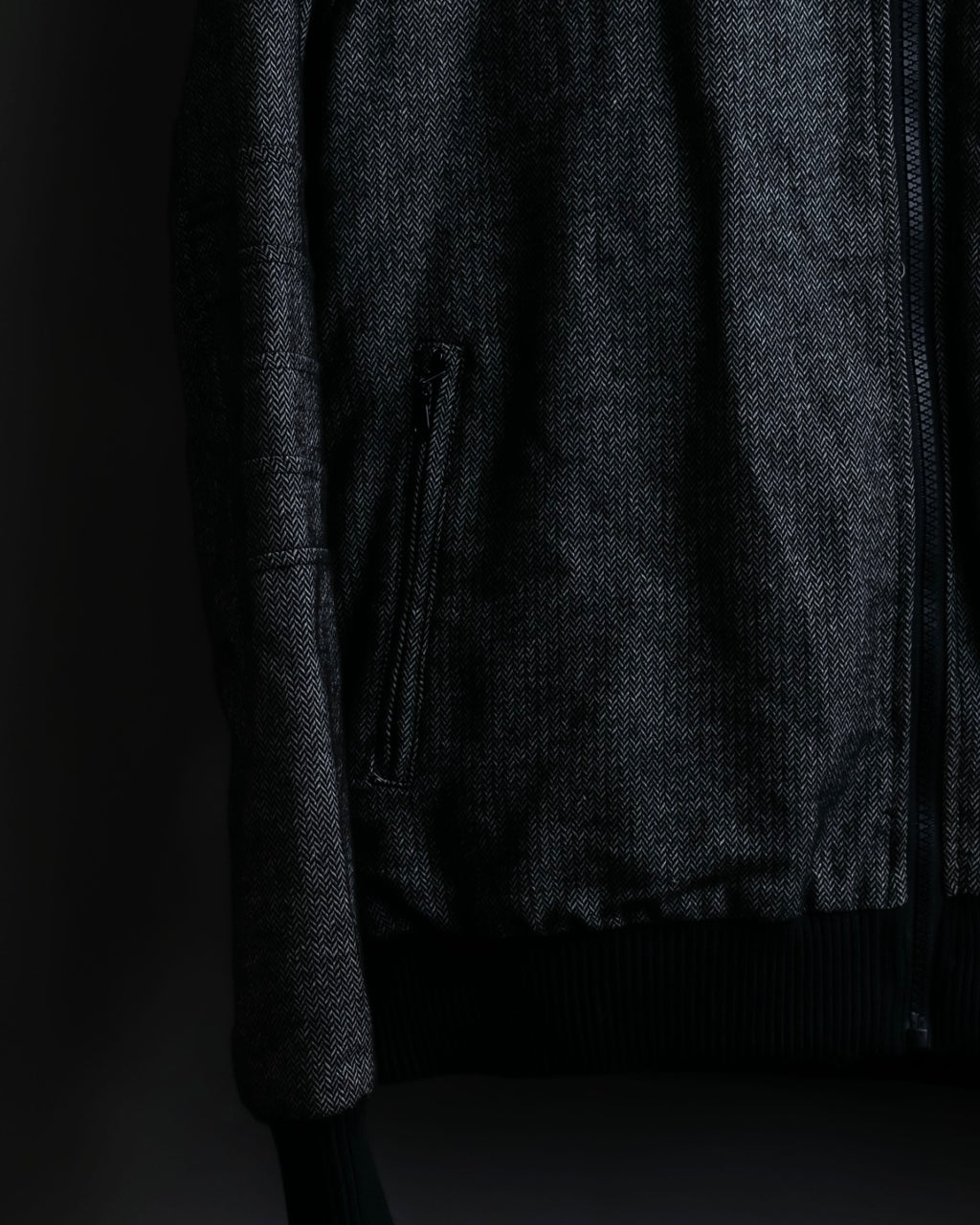 "JUNYA WATANABE" Cotton Herringbone Hoodie Jacket