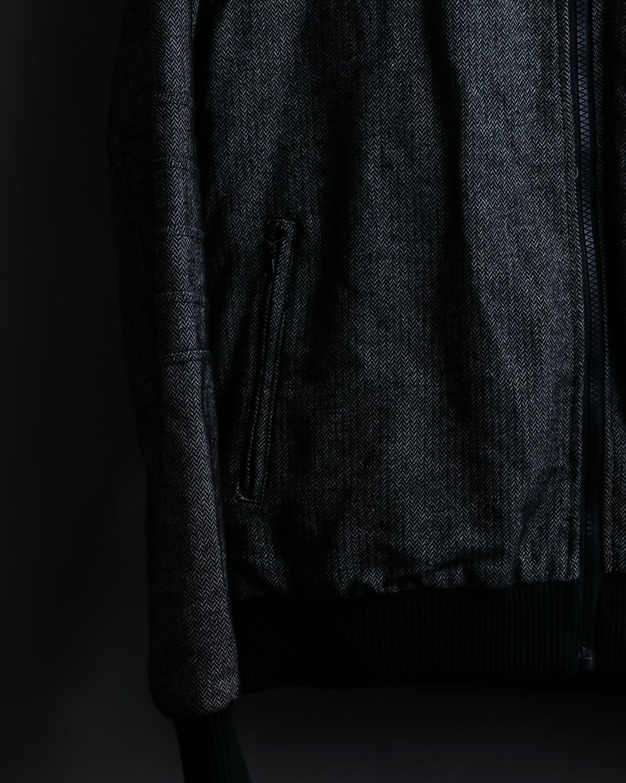 "JUNYA WATANABE" Cotton Herringbone Hoodie Jacket