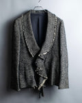 "Yohji Yamamoto +NOIR" Frill smoking jacket