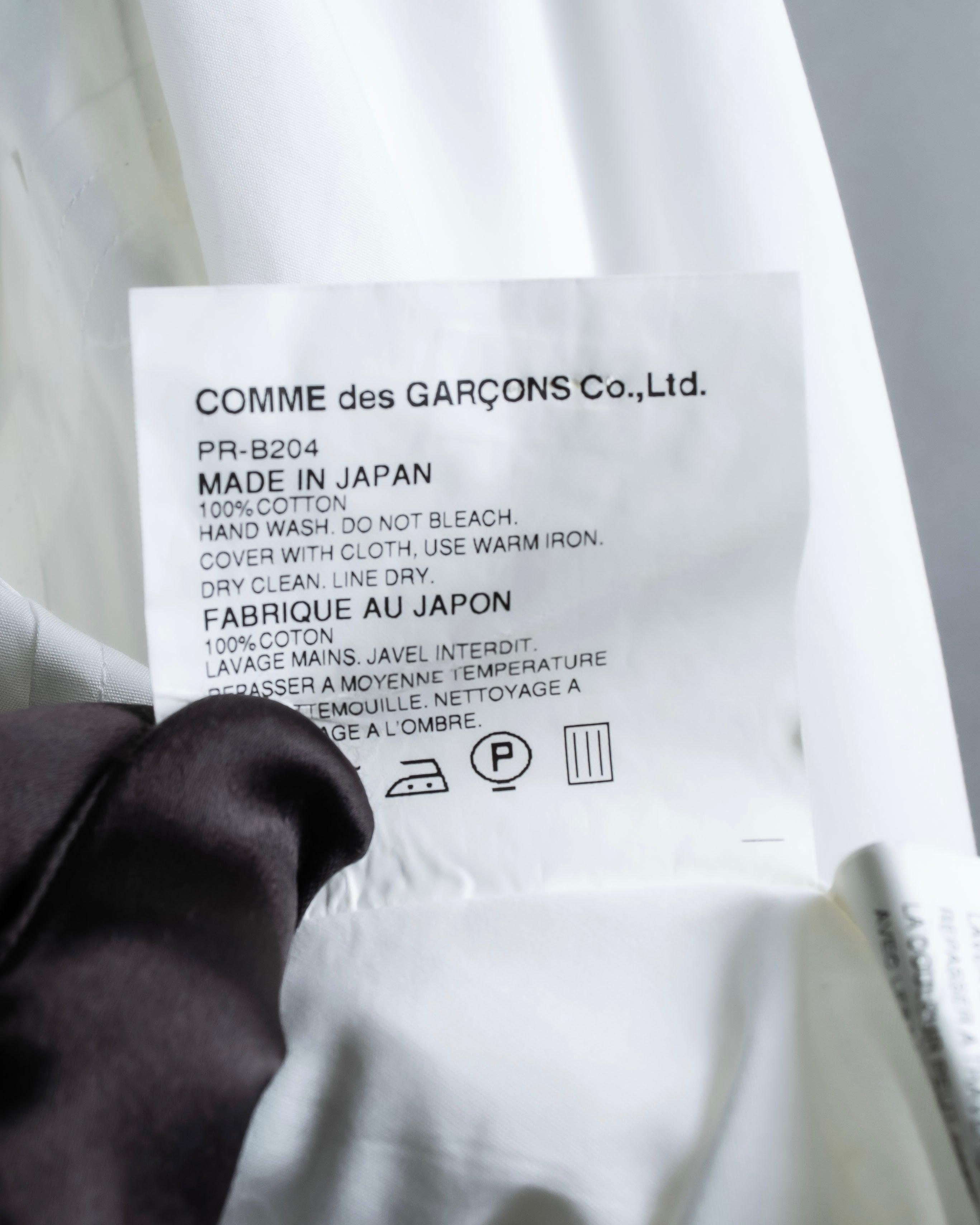 “Comme des Garçons Homme Plus Ever Green” special diagonal cut designed shirt