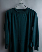 “MM6” docking designed four sleeves long knit