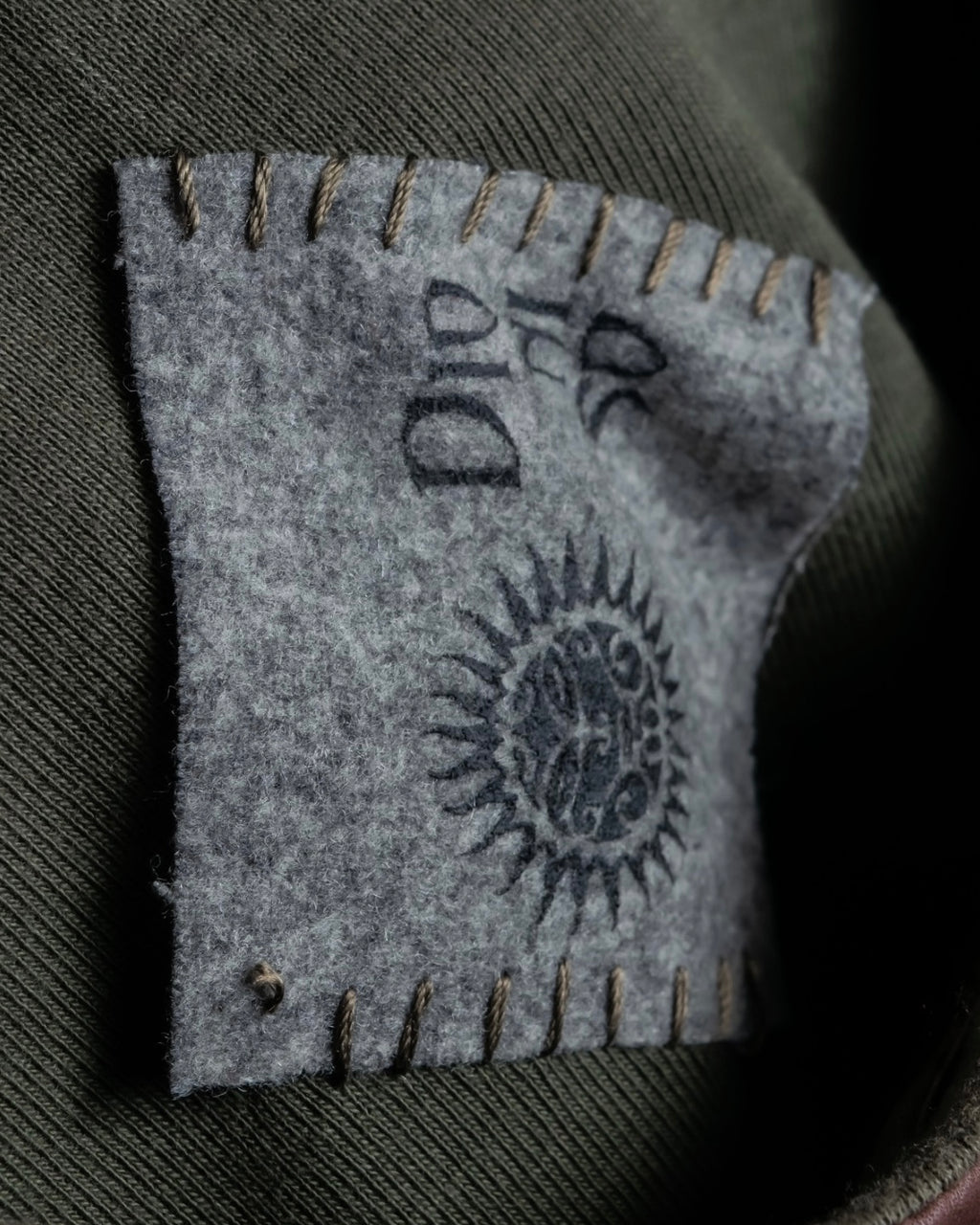 "DIONISO" Archive genuine leather combination knit