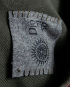 "DIONISO" Archive genuine leather combination knit