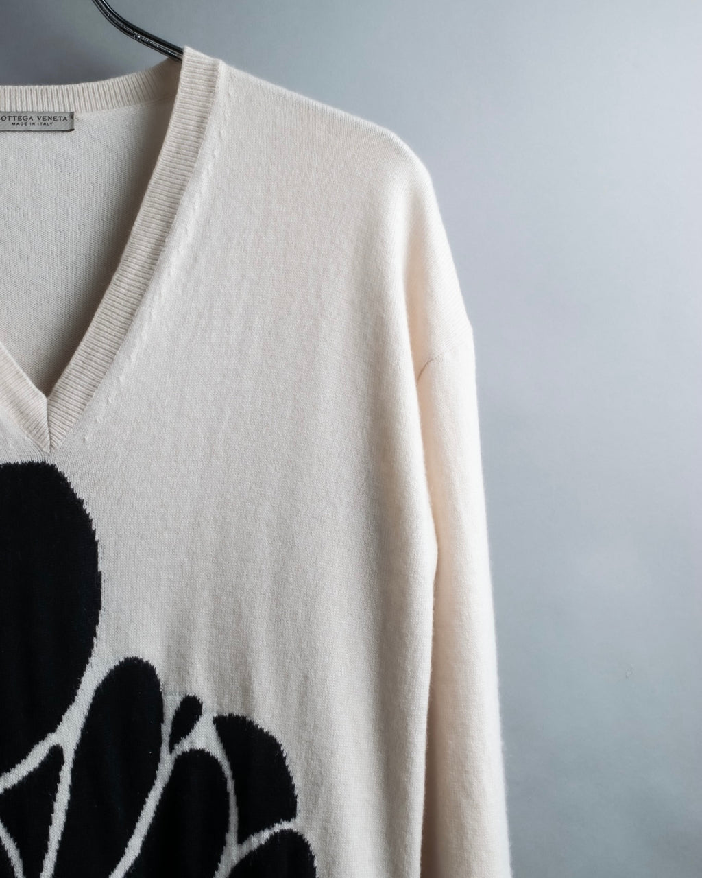 "BOTTEGA VENETA" art pattern cashmere 100% knit