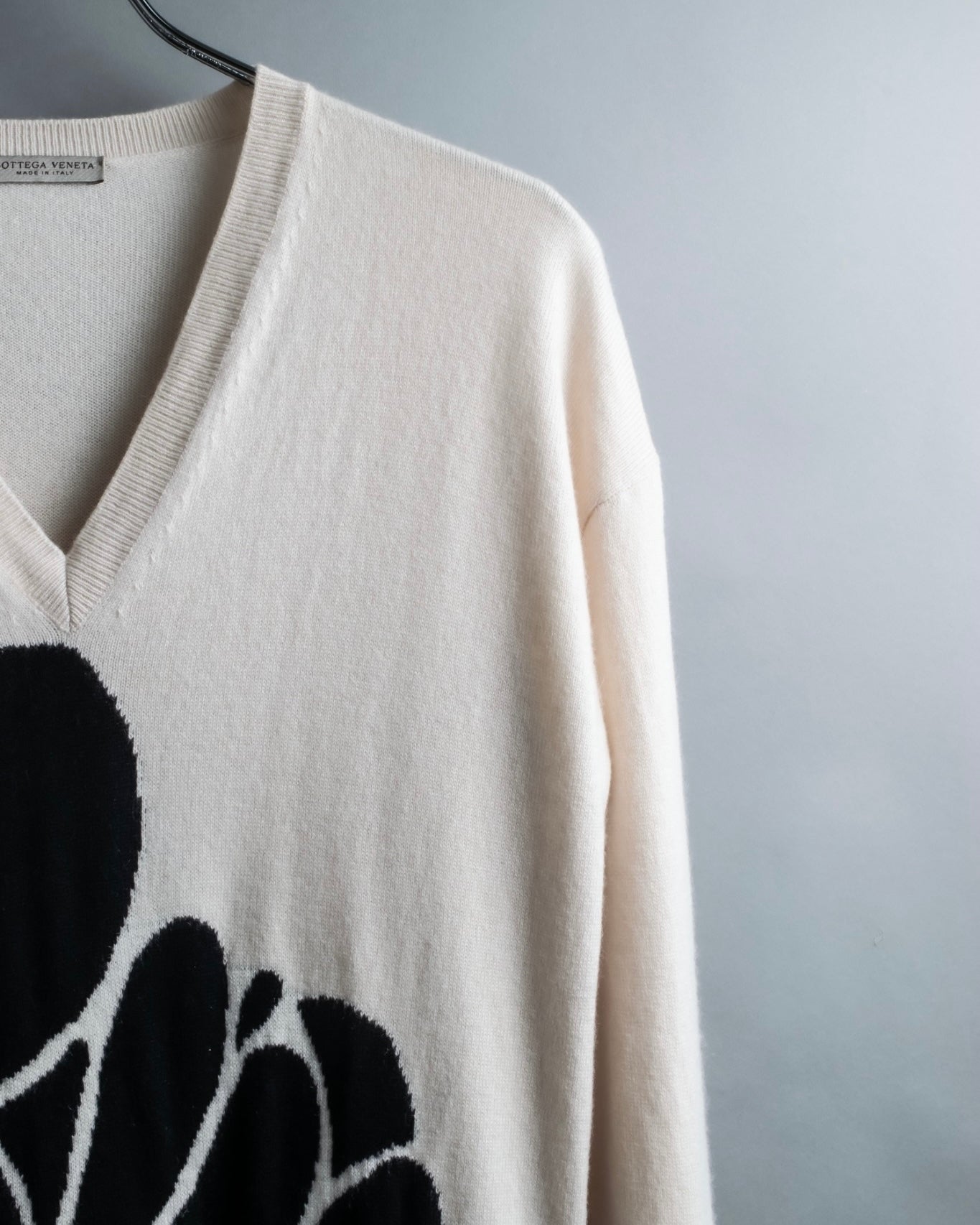 "BOTTEGA VENETA" art pattern cashmere 100% knit