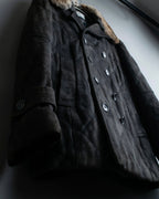 "EMMETI" goatskin quilted P coat