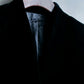 Collarless Beautiful Silhouette Velor Tailored Jacket