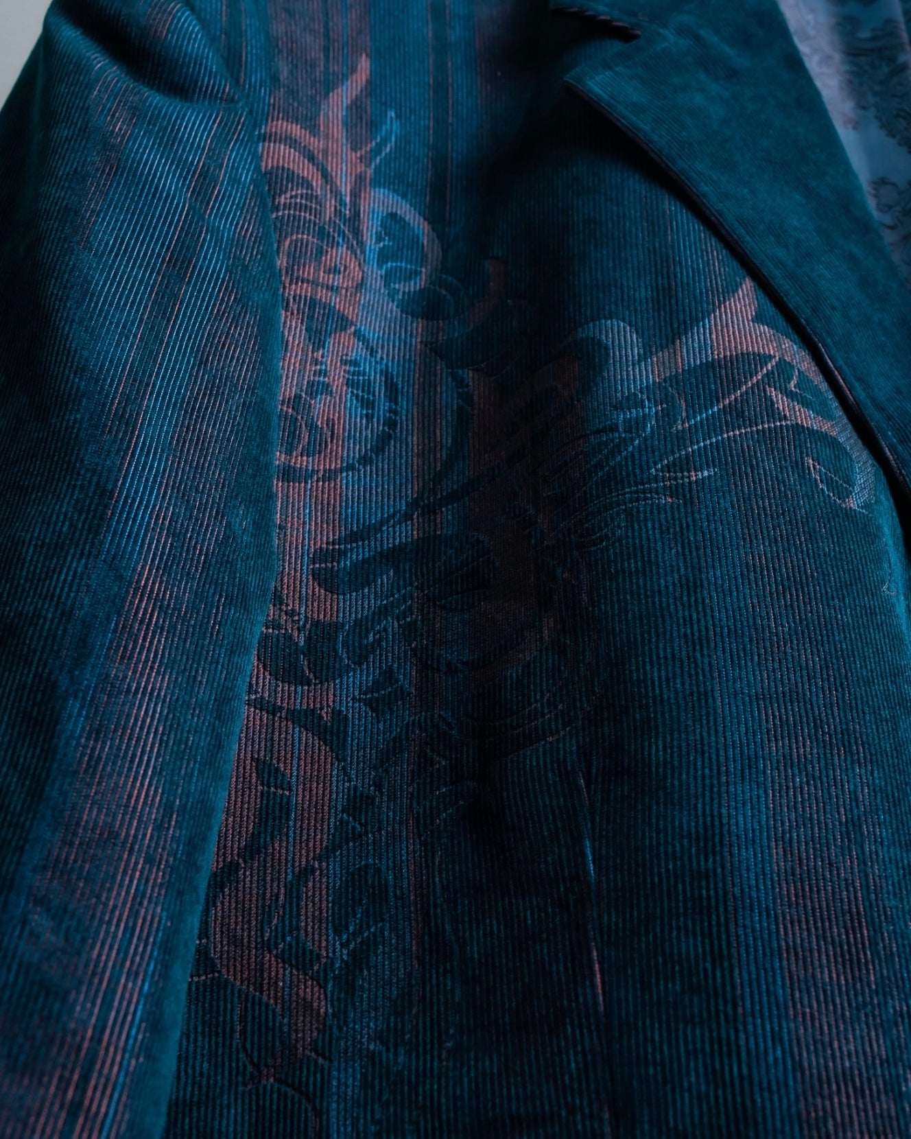 XL Vintage iridescent corduroy tailored jacket