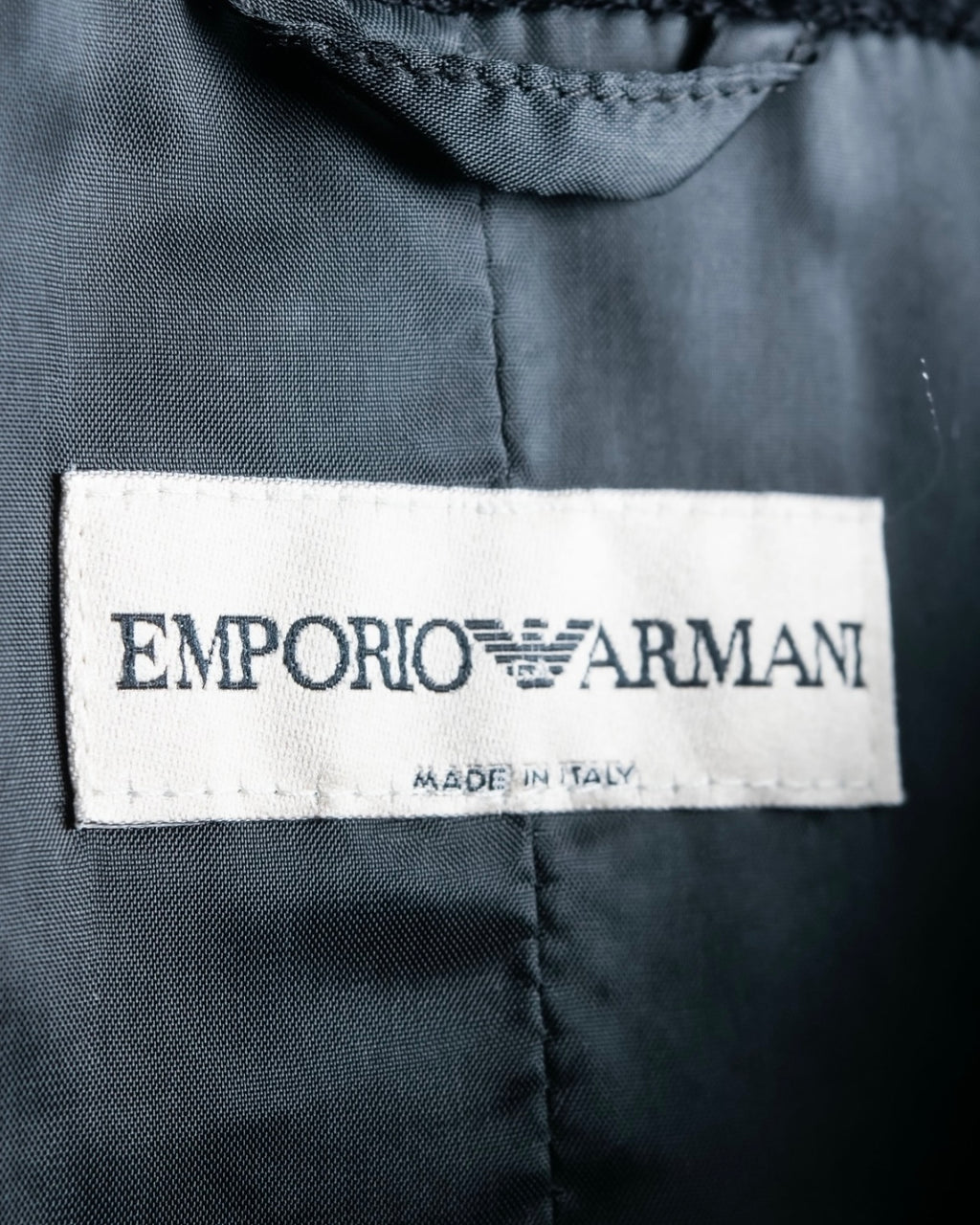 "EMPORIO ARMANI" Three-line short fly front jacket