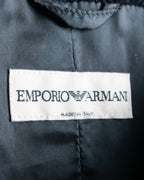 "EMPORIO ARMANI" Three-line short fly front jacket