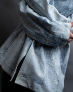 "CRISTIANO di THIENE"Crack design white leather jacket