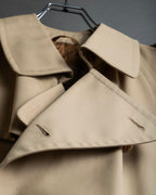 "GUCCI 70-80's" Big collar design oversize design trench coat