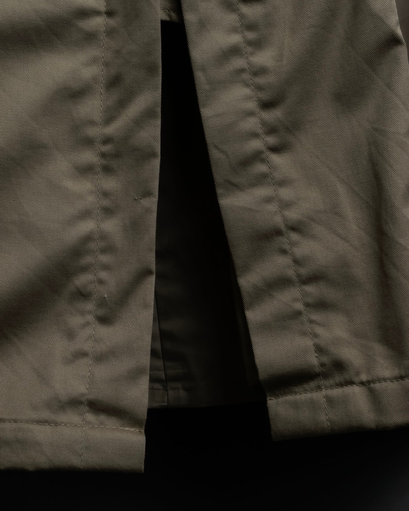 "SEEALL" patchwork designed maxi trench coat