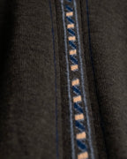 "COMME des GARCONS HOMME PLUS (1997-98's )" Spiral print design dark brown knit