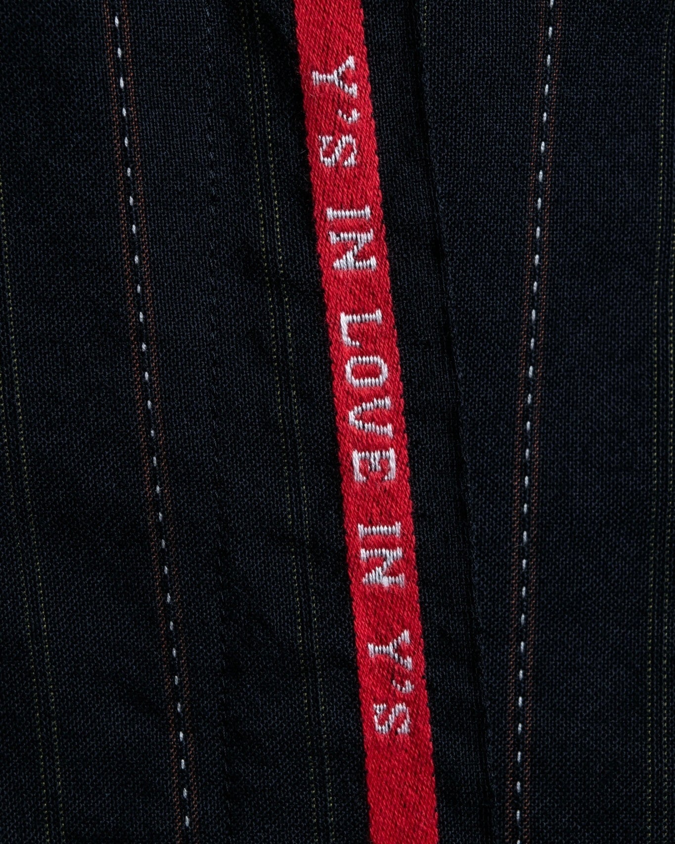 "Y's" Red Line Striped Wrap Pants Design Setup