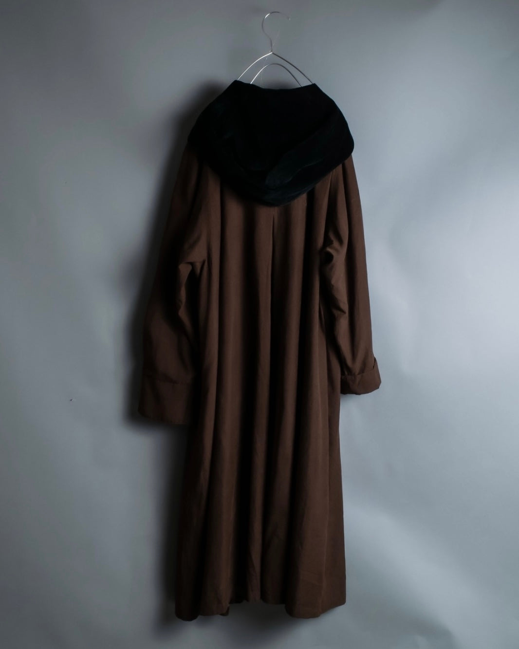 Chewy fabric super long coat