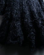 "FENDI" mohair shaggy long cardigan