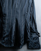 "GIANFRANCO FERRE" 100% silk striped dress shirt