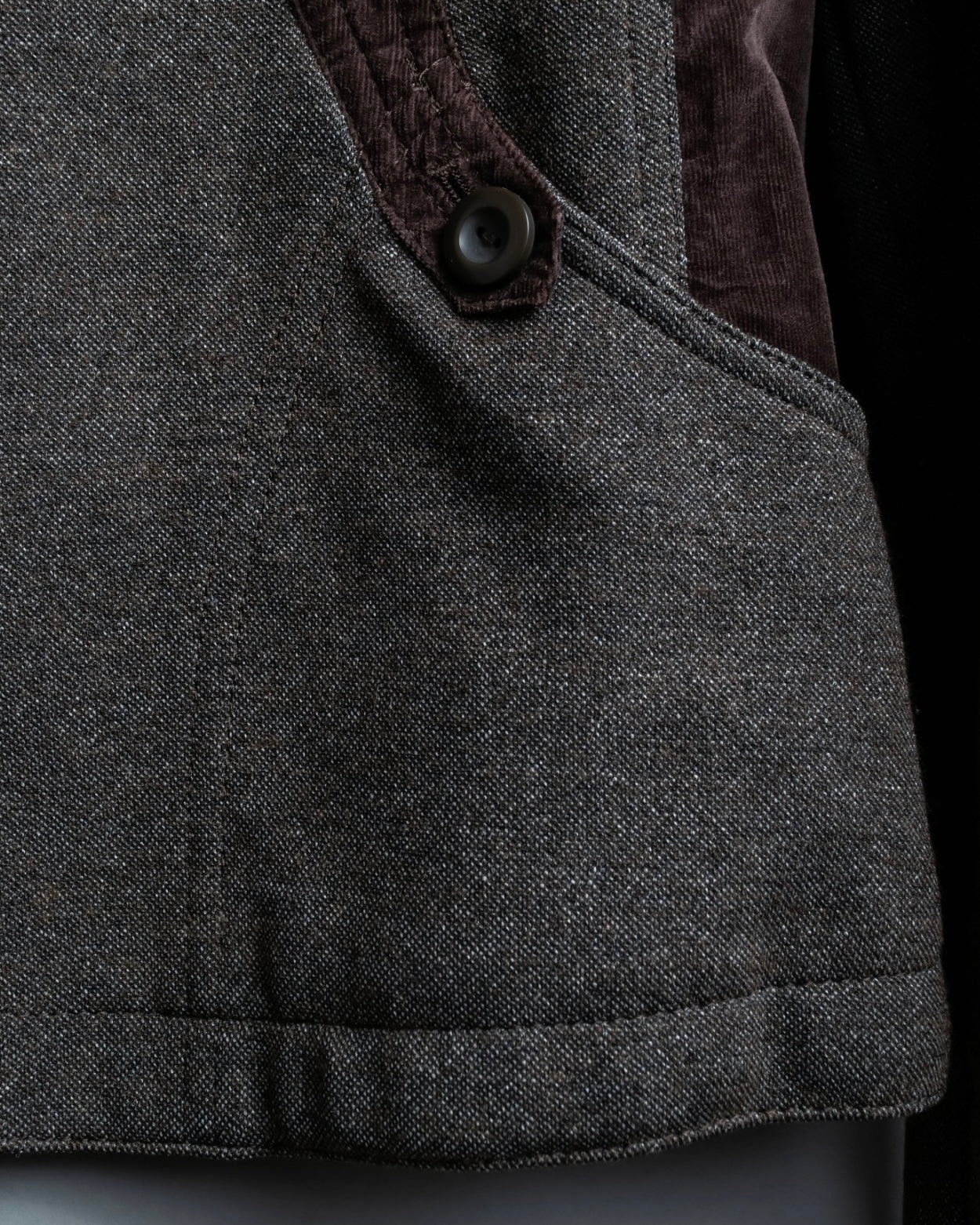 "KANSAI BIS" tailored corduroy combination jacket