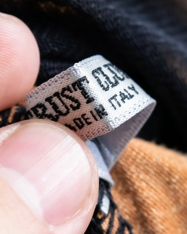 90's Italian sheer layered gathered knit