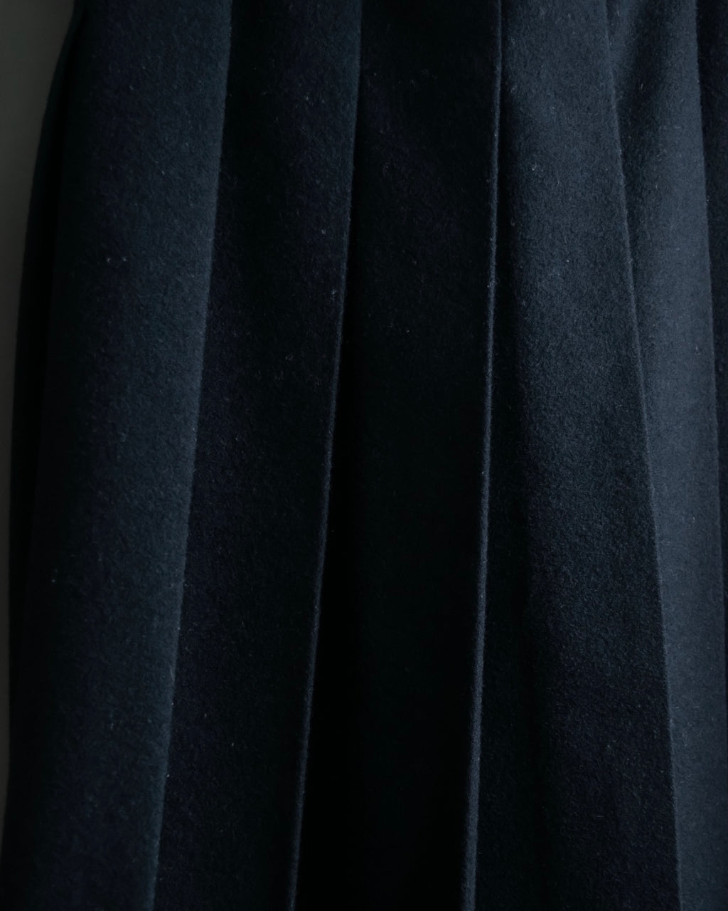 "Tricot Comme des Garçons" wool pleated wrap skirt