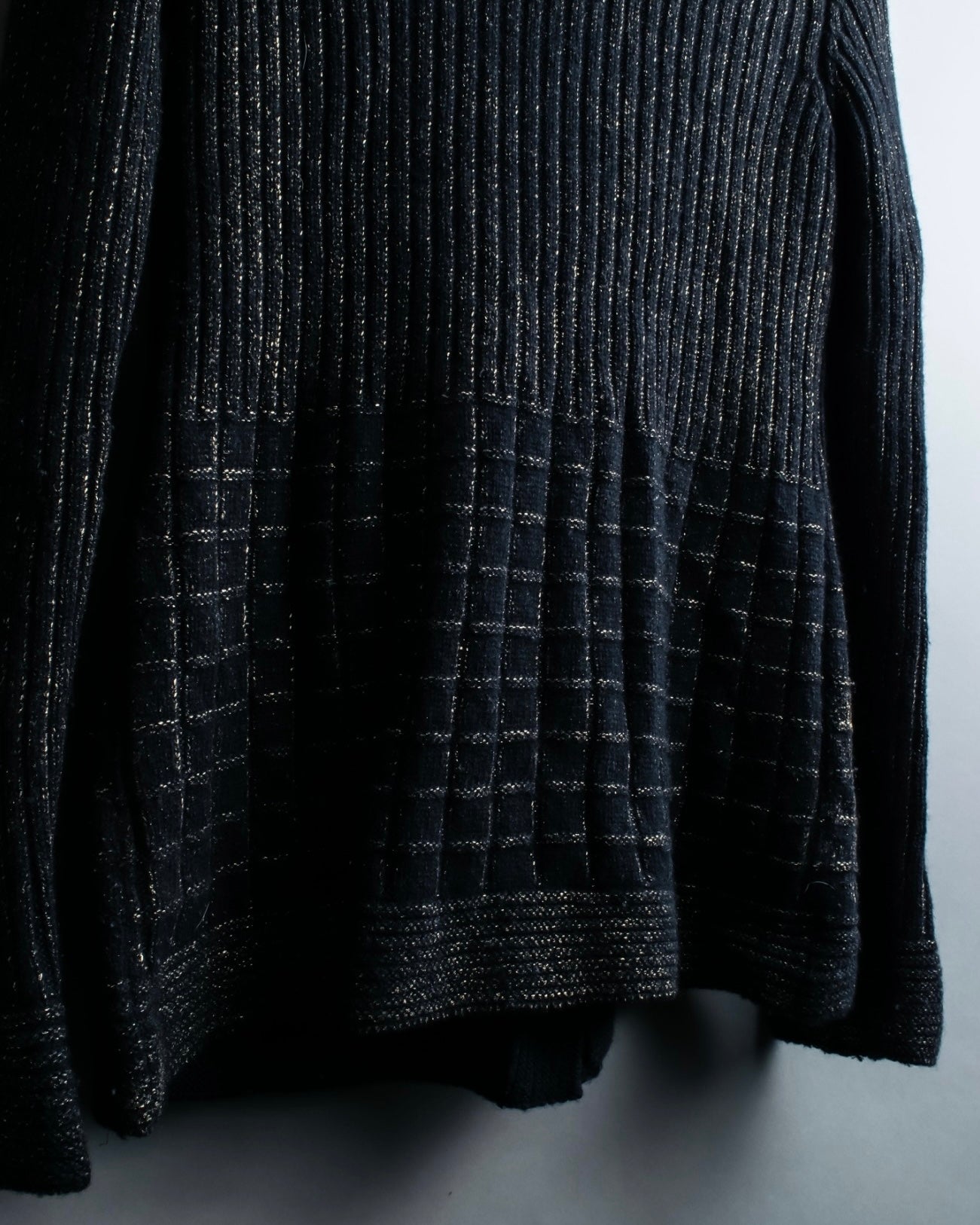 "Hiroko Koshino Premier" Wool Gold Leaf Cardigan