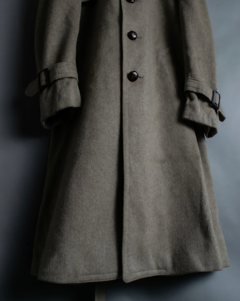 "ALPACUNA" 70's Pure wool beautiful trench coat