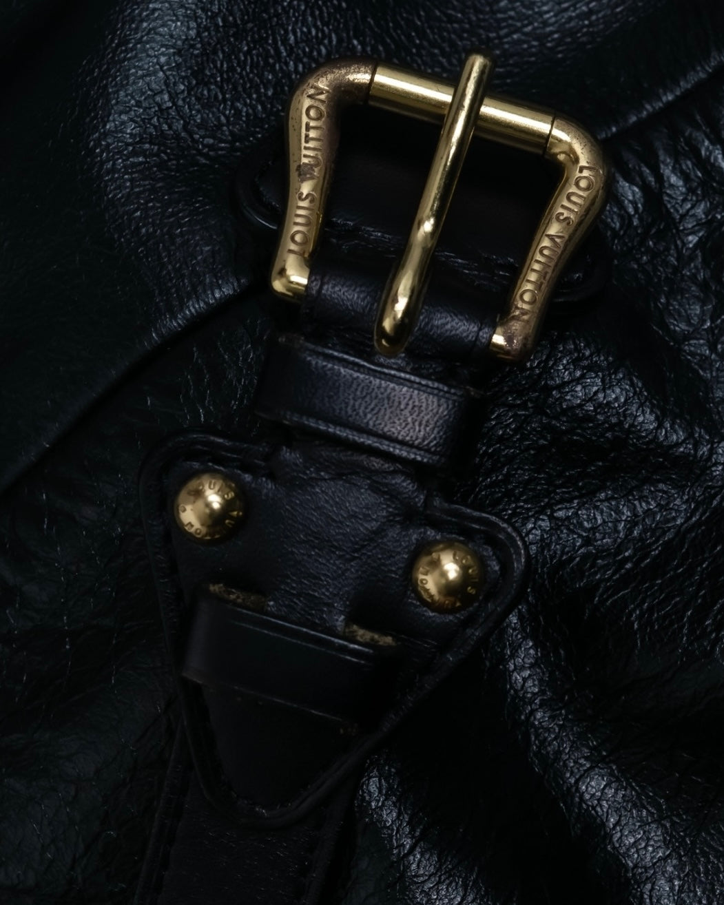 "Louis Vuitton" Belt motif leather bangle