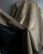 Vintage long collar raglan spring trench jacket