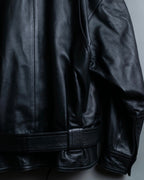"NORIKO KAZUKI" 2way leather short jacket