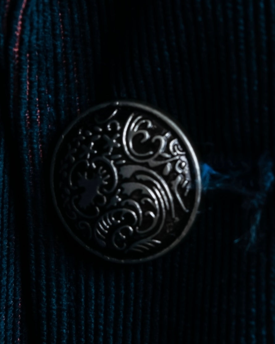 XL Vintage iridescent corduroy tailored jacket