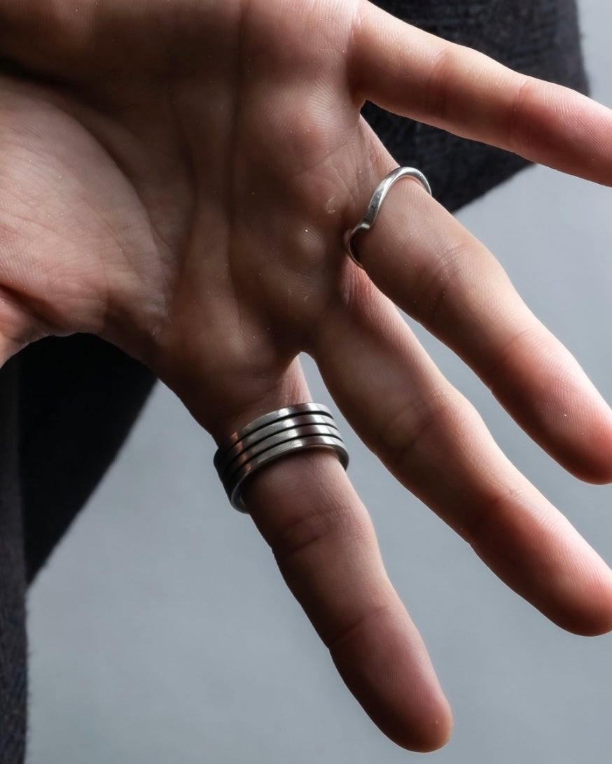 “GUCCI” silver 925 quadruple ring