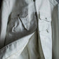 Double zip white leather single riders jacket