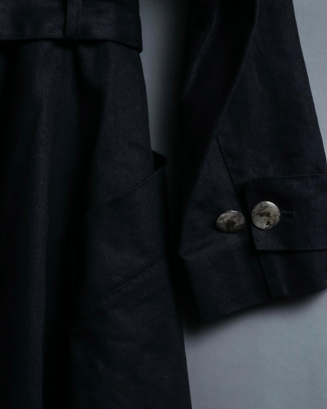 "Louis Vuitton" Peak lapel cotton coat