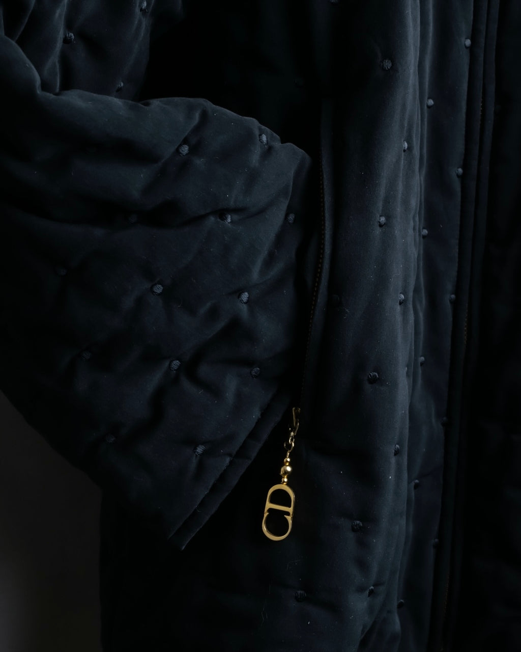 "Christian Dior" point design fluffy jacket