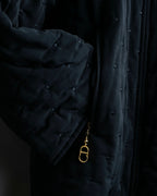 "Christian Dior" point design fluffy jacket