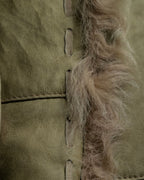 Vintage kargan lamb suede combination jacket